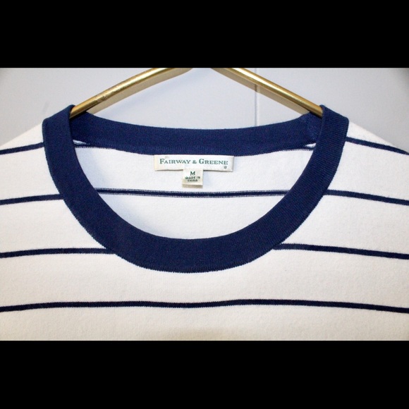 •FAIRWAY&GREENE• Striped Hipster Stretch Top - Picture 5 of 5
